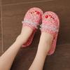 Pantuflas de Tela con Suela de Tela para Parejas Hogar Interior No Dañan el Piso Silenciosas Verano Cuatro Estaciones Primavera, Otoño e Invierno Pantuflas de Suela Suave para Hombres y Mujeres