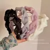 Diadema Coreana Plisada con Dientes, Diseño de Corona Alta, Exquisita Diadema de Perlas Versátil para Uso Diario, Lavado de Cara y Peinado