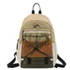 Mochila Colorida Contrastante Estilo Coreano 2026 Verão Nova Mochila de Moda com Cordão para Esportes ao Ar Livre Bolsa Casual de Viagem Escolar