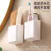 Estante para Peines Montado en la Pared Sin Perforaciones Baño Lavabo de Baño Pared Tubo de Almacenamiento para Pasta de Dientes Cepillos de Dientes Navajas de Afeitar