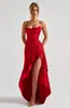 2025 Explosiones de Verano de Comercio Exterior Transfronterizo Europeo y Americano Sexy Vestido Irregular con Volantes y Espalda Descubierta con Tirantes para Mujer