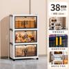 Armario plegable de almacenamiento transfronterizo norteamericano para el hogar, sala de estar, multicapa, para snacks, juguetes, caja de almacenamiento, armario de almacenamiento