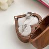 Moda exquisita estilo retro hebilla segura hebilla de oreja incrustada piedra ojo de gato lujo ligero pendientes de alto sentido mujeres una generación de cabello
