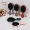 Mini Peine de Cojín de Aire Colorido Portátil, Peine Pequeño para Cabello Húmedo, Peine de Masaje Capilar de Dos Colores, Peine de Mano para Niños para Alisar el Cabello, Peine de Peluquería