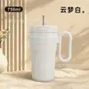 Taza de hielo personalizada para coche y uso en exteriores, de acero inoxidable, portátil, de gran capacidad, aislada, con pajita, para Amazon transfronterizo