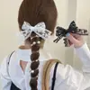 Laço Coreano Faixa de Cabeça Grande Fofa Rabo de Cavalo Baixo Cordão de Celular Faixa de Cabelo Elástico Atmosférico Super Fada Acessórios de Cabelo