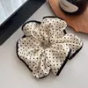 Francés Perezoso ~ Punto de Ola Círculo de Cuenco de Lazo de Satén Sentido Avanzado Anillo para Cabello del Intestino Grueso Adorno para el Cabello de Alta Elasticidad para Mujer Titular Corea del Sur