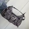 Bolso de Hombro Retro de Cuero Bicolor Estilo Maillard Estilo Wasteland Estilo Hot Girl de Venta Caliente Transfronterizo de Primavera