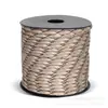 Cuerda de Paracord de 9 Hilos de 4 mm Montada en Eje de 50 m para Camping al Aire Libre, Supervivencia de Emergencia, Cuerda de Tracción para Lona de Tienda, Cuerda a Prueba de Viento