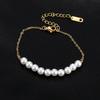 Ins Diseño Nicho Lujo Ligero Moda Elegante Estilo Mori Verano Fresco Simple Accesorios Pulsera de Perlas Pulsera
