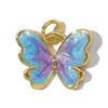 Europeu e Americano gota de óleo borboleta amor cobre zircônia pulseira diy pingente feminino cauda de sereia pingente de colar acessórios de joias
