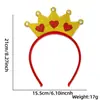 Amazon Diadema Día de San Valentín Tocado de Pluma Roja Suministros para Fiesta de Bodas Diadema de Polvo Dorado Amor Pasador Accesorios para el Cabello