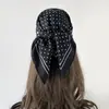 Bufanda de Seda con Diseño de Flor de Anacardo al por Mayor Transfronteriza Europea y Americana Decorativa de Moda Bufanda de Seda de Gama Alta Turbante Estilo Americano Otoño e Invierno para Mujer