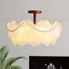 Lámpara de Techo para Dormitorio de Cristal con Forma de Pétalo Francés Lujo Accesible Estilo Retro Mid-Century Nuevo 2025 Lámpara de Techo para Dormitorio Principal