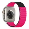 Adequado para pulseiras de Apple Watch: Apple Watch 1-12/Ultra 1-3/SE 3, apresentando um laço de três contas e pulseira magnética de silicone