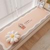 Esterilla de terciopelo cristal para mirador, Esterilla de balcón, Tatami elegante para dormitorio, Uso en todas las estaciones, Esterilla refrescante para balcón, Alfombra para sala de estar