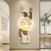 Pinturas decorativas de entrada e sala de estar transfronteiriças, luzes LED, parede de fundo de sofá vertical, novo estilo chinês, de alta qualidade, arte de parede criativa