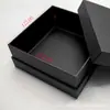 Caja de Regalo de Cartera Negra de Alta Gama, Caja para Cinturón de Cuero, Collar de Joyería, Caja de Empaque Cuadrada para Cinturón, Llavero Universal