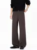 Pantalones Versátiles para Hombre Estilo Retro Americano para Otoño, Pantalones de Traje de Lana Rectos Holgados con Estampado de Cielo Estrellado, Pantalones Largos Casuales de Alta Gama de Moda