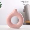 Ornamento de vaso de cerâmica criativo Amazon para sala de estar, flor, forma geométrica, mesa de jantar, varanda, ornamentos de decoração para casa