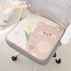 Almofada de assento de escritório de seda gelada fresca de verão lombar almofada fresca para assento de carro desenho animado tulipa urso coelho almofada