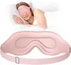 Máscara de Ojos 3D para Dormir Modelo Nuevo Transfronteriza con Ala Nasal Integrada, Espuma Viscoelástica, Bloqueo de Luz y Protección Ocular
