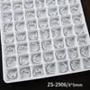 Decoraciones Populares de Arte para Uñas de Perlas Terminadas, Adornos de Flor de Perla 3D, Pedrería para Uñas de Flor de Cuatro Pétalos en Forma de Media Luna Estilo Francés