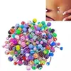En stock venta al por mayor color mixto aleatorio joyería para piercing de ombligo anillo de ombligo piercing hebilla de ombligo ventas directas de fábrica