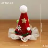 Navidad Tocado Lazo Horquilla Sombrero Clip Rojo Malla Astas Adulto Niños Pequeño Regalo Horquilla Accesorios para el Cabello