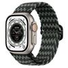 Nuevo Modelo Adecuado para Correa de Apple Watch Apple Iwatch11 Versión Arcoíris Correa Tejida Correa de Nailon Ajustable