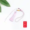 Colgante Wenwan estilo étnico pulsera de cuerda redonda pequeña tejida a mano cuerda para bolsa de cuerda material Bashan Borla de Jade Cristal