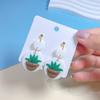 Pin Heng Verão Argila Suave Frutas Tropicais Abacaxi Brincos para Mulheres Doce ins Flor Folhas Melancia Brincos Atacado