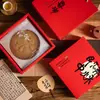 Caixa de Embalagem Grande para Bolo da Lua 0,5kg Sacola para o Festival do Meio Outono 500g Caixa de Presente Caixa Vazia 2025 Nova Caixa de Presente de Alto Padrão Estilo Chinês