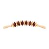 Nuevo rodillo de madera de loto de dos colores para masaje manual de cintura, hombro y cuello, masajeador corporal de meridianos para el hogar, venta al por mayor de fábrica