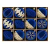 Decoração de Natal Colorida 6cm Vinho Tinto Bola Aveludada 12pcs Pingente de Árvore de Natal Pintado Bola Pendurável