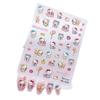 Sticker de uñas 5D en relieve Sanrio SP kulomi melody KT cat perro de orejas grandes wendy sticker de uñas pellizco
