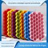 Venda quente grade de gelo de silicone com 37 cavidades caixa de gelo em favo de mel molde de cubo de gelo DIY caixa de gelo para armazenamento frio de alimentos grade de gelo em favo de mel