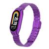 Adecuado para Correa Xiaomi Mi Band 8, Pulsera de Acero Inoxidable con Nudo de Bambú y Hebilla de Una Cuenta, Caja Metálica, Correa Xiaomi Mi Band 7