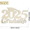 En stock Venta caliente transfronteriza 2025 Fiesta de graduación Temporada de graduación Marca de madera Decoración de pared de madera Decoración de pared de fin de curso