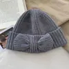 Gorro de Punto Cálido con Lazo Dulce y Lindo para Mujer Otoño/Invierno 2026 Gorro de Lana Holgado