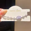 Pulsera Ovalada Flor de Zirconia Lujo Ligero Sensación de Alta Gama Estilo Coreano Estilo Ins Súper Brillante Personalidad Versátil Joyería de Mano para Mujeres