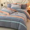 Nueva colección de otoño e invierno: Juego de ropa de cama de cuatro piezas engrosado, 100% algodón, cepillado, algodón puro, cálido, y viene en un paquete resistente, disponible para camas individuales o dobles