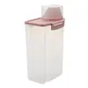 Frascos de Almacenamiento para Cocina, Cajas de Almacenamiento para Granos, Almacenamiento de Alimentos, Comida para Perros, Frascos Transparentes de Plástico para Granos, Frascos de Plástico Sellados para Productos Secos
