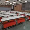 Mesa de Entrenamiento Plegable Trapezoidal de Seis Lados, Mesa Plegable Móvil, Mesa y Silla Inteligentes, Mesa en Forma de Abanico, Mesa de Conferencias Plegable