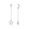 Prata Yuanmei S925 Sterling Silver Star Moon Myth Mandarin pato brincos atacado brincos one-piece entrega fabricante de jóias