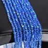 Cuentas de Cristal de Vidrio Planas Brillantes de 4/6/8 mm para Joyería DIY Cuentas Sueltas de Cristal Collar Pulsera