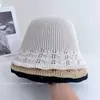 Chapéu de Pescador Minimalista Estilo Japonês com Renda nas Bordas para Mulheres, Novo Chapéu Bucket Casual de Primavera, Chapéu Bucket Versátil Respirável com Renda