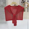 Chal de punto fino de seda helada calado estilo nuevo 2026 para combinar con camisas y faldas, se puede usar sobre una camiseta o como un chaleco pequeño para mujeres en verano