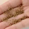 Fecho Lagosta de Aço Inoxidável Ouro Forjado Pulseira Pingente Corrente de Bolsa Anel de Conexão Acessórios de Joias Metálicas Artesanais DIY com Contas