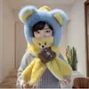 Gorro Bufanda Todo en Uno Protección para el Cuello Sombrero de Bebé Otoño e Invierno Lindo Súper Lindo Niños Niñas Invierno Niños Sombrero con Protección para las Orejas